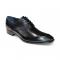 Duca Di Matiste "Arpino" Black Genuine Italian Calfskin Lace-Up Shoes.